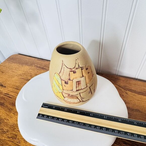 Vintage Janet Haefner Southwestern Pottery 5" Handcrafted Vase Signed 5” - Picture 10 of 10